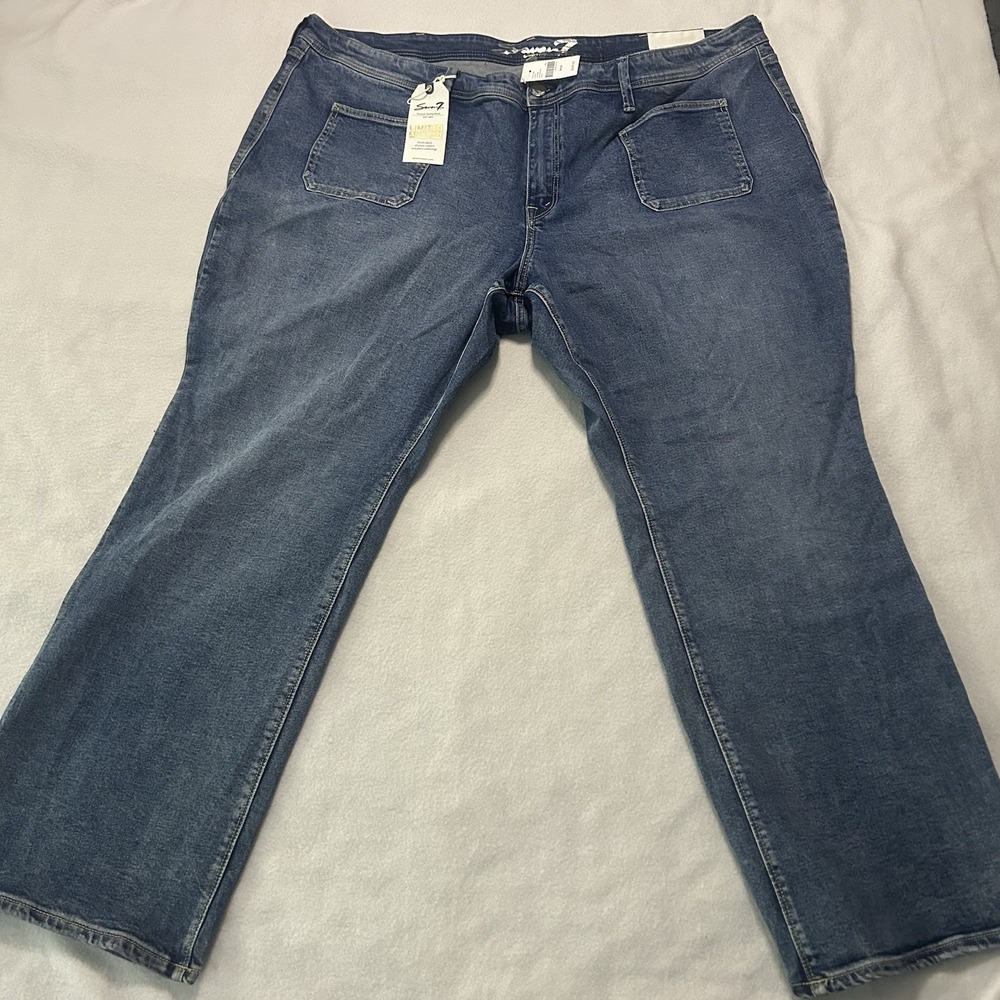 NWT Seven7 High Rise Bootcut 48W Jeans Limited Edition Premium Denim Five Pocket